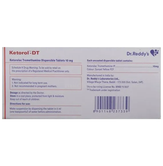 ketorol dt tablet 15's